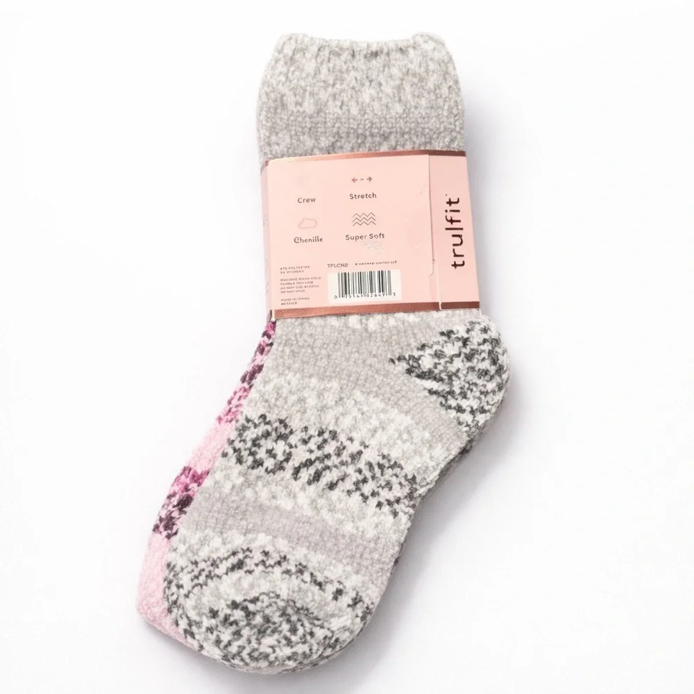 TruFit - 2 pairs Chenille Socks